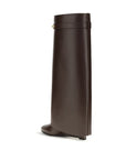 Givenchy Brown Calf Leather Bos Taurus High Heel Boots