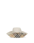 Burberry White Cotton Bucket Hat
