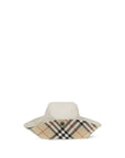 Burberry White Cotton Bucket Hat