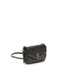 Saint Laurent Black Lamb Ovis Aries Aries Shoulder Bag