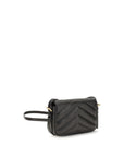 Saint Laurent Black Lamb Ovis Aries Aries Shoulder Bag