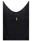 Saint Laurent Black Viscose Cocktail Dress