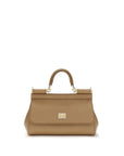 Dolce & Gabbana Beige Calf Leather Bos Taurus Handbag