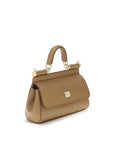 Dolce & Gabbana Beige Calf Leather Bos Taurus Handbag