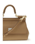 Dolce & Gabbana Beige Calf Leather Bos Taurus Handbag