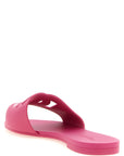 Dolce & Gabbana Fuchsia Polyurethane Slides