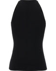 Max Mara Black Viscose Sleeveles T-Shirt