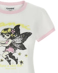 Ganni White Organic Cotton T-Shirt