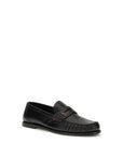 Saint Laurent Black Calf Leather Bos Taurus Slip-On Loafers