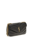 Saint Laurent Black Lamb Ovis Aries Aries Shoulder Bag