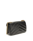 Saint Laurent Black Lamb Ovis Aries Aries Shoulder Bag
