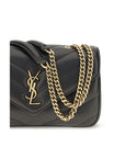 Saint Laurent Black Lamb Ovis Aries Aries Shoulder Bag