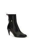Alexander McQueen Black Calf Leather Bos Taurus Lace-Up Boots
