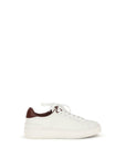 Balmain White Calf Leather Bos Taurus Athletic Sneakers