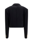 Versace Black Wool Oves Aries Blazer