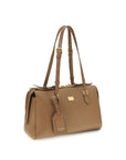 Dolce & Gabbana Beige Calf Leather Bos Taurus Shoulder Bag