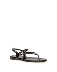 Chloé Black Calf Leather Bos Taurus Flat Sandals