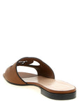 Gucci Brown Leather Slides