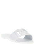Dolce & Gabbana White Plastic Slides