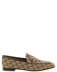 Gucci Beige Polyester Slip-On Loafers