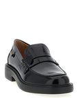 Tod's Black Calfskin Slip-On Loafers