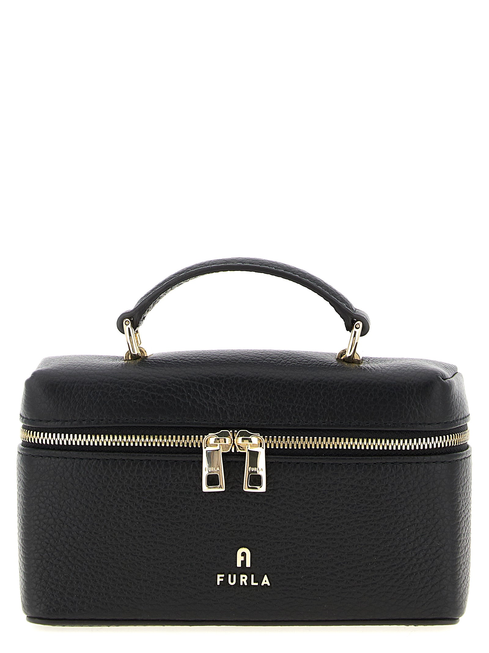 Furla Black Leather Handbag