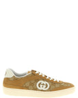 Gucci Beige Calfskin Low Top Sneakers