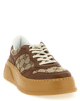 Gucci Brown Calfskin Chunky Sneakers