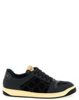 Gucci Black Cotton Low Top Sneakers