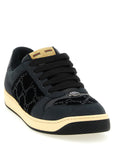 Gucci Black Cotton Low Top Sneakers