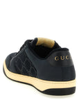 Gucci Black Cotton Low Top Sneakers