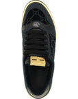 Gucci Black Cotton Low Top Sneakers