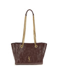 Saint Laurent Brown Calf Leather Bos Taurus Shoulder Bag