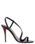 Christian Louboutin Black Calfskin Stiletto Heel Sandals