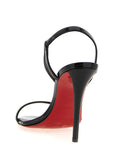 Christian Louboutin Black Calfskin Stiletto Heel Sandals