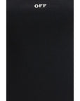 Off-White Black Cotton Sleeveles T-Shirt