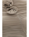 Magda Butrym Beige Copper Cocktail Dress