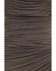Magda Butrym Brown Copper Cocktail Dress