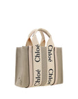 Chloé Brown Linen Handbag