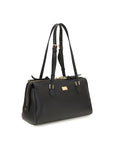 Dolce & Gabbana Black Calf Leather Bos Taurus Shoulder Bag