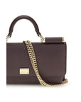 Dolce & Gabbana Brown Calf Leather Bos Taurus Shoulder Bag