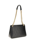 Tory Burch Black Calf Leather Bos Taurus Shoulder Bag