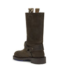 Burberry Brown Calf Leather Bos Taurus Lace-Up Boots