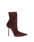 LE SILLA Bordeaux Calf Leather Bos Taurus Lace-Up Boots