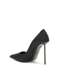 LE SILLA Black Calf Leather Bos Taurus High Heel Pumps