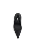 LE SILLA Black Calf Leather Bos Taurus High Heel Pumps