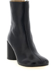 MM6 Maison Margiela Black Polyester Ankle Boots
