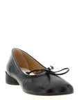 MM6 Maison Margiela Black Calfskin Mid Heel Pumps