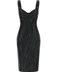 Elisabetta Franchi Black Viscose Midi Dress