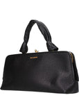 Jil Sander Black Raffia Handbag